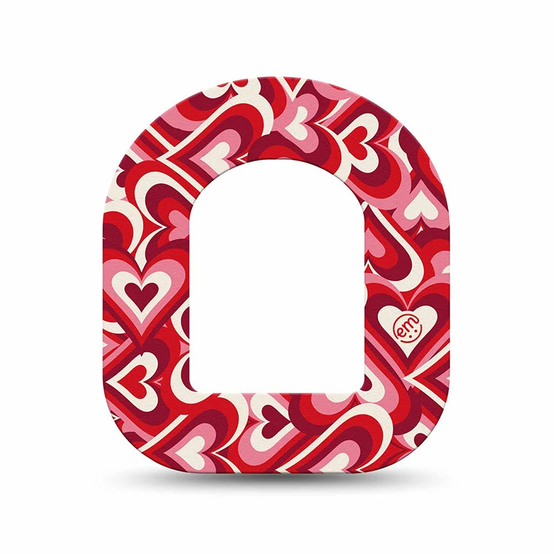 Patchs Adhésifs Omnipod ExpressionMed : Mini cœurs de la Saint-Valentin