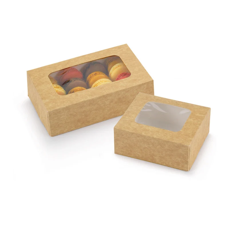 KRAFT, POLYETHYLENE Clamshell - 12 x 11 x 5 cm