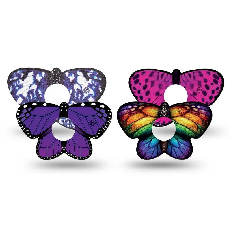 Patchs adhésifs ExpressionMed Freestyle Libre 3 : Papillon Flutter Fusion, pack varié