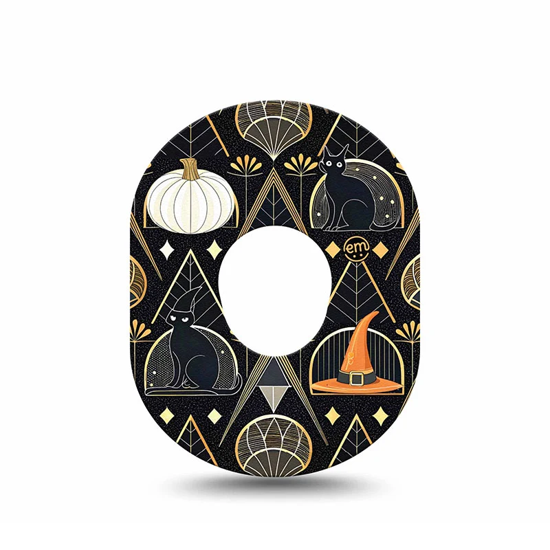 Patchs Adhésifs Dexcom G7 ExpressionMed : Halloween Art déco