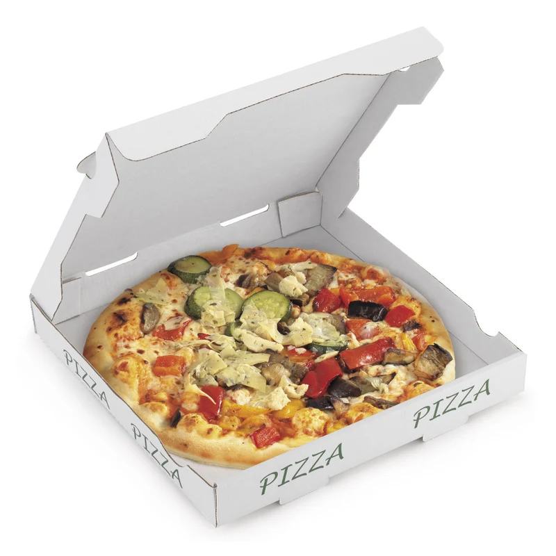 CARDBOARD Pizza box - 26 x 26 x 3.5 cm