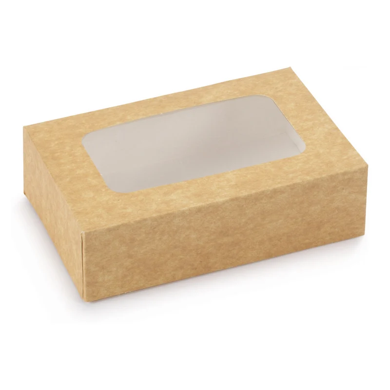 Kraft, Polyethylene Clamshell - 17 x 11.5 x 5 cm