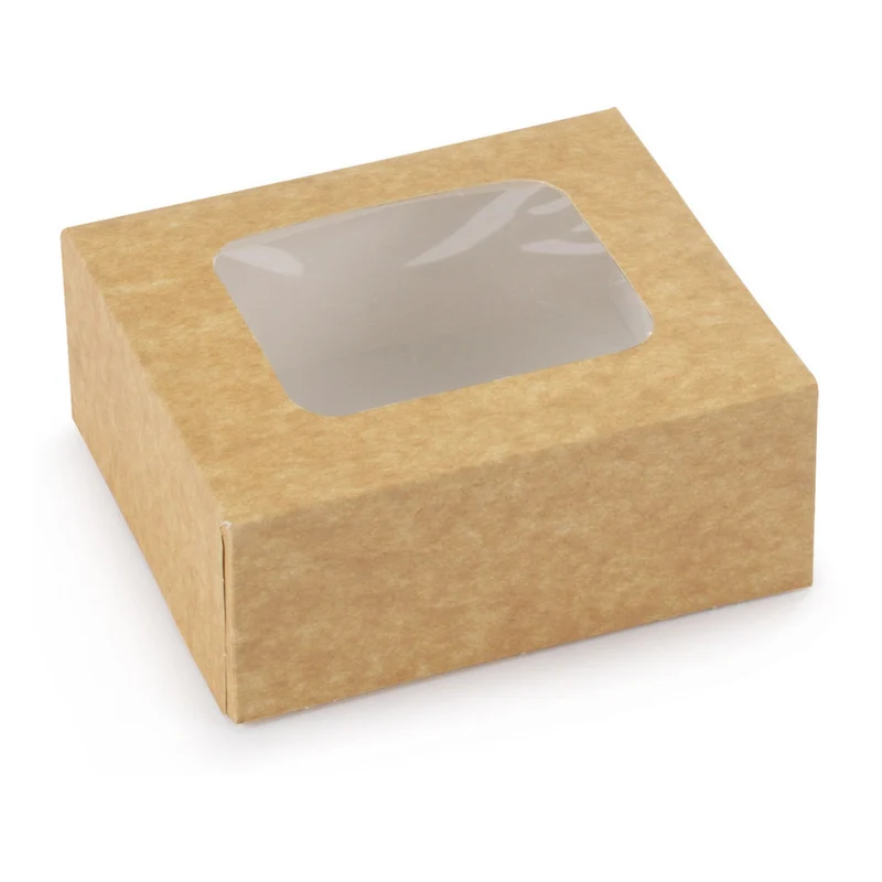 Kraft, Polyethylene Clamshell - 12 x 11 x 5 cm