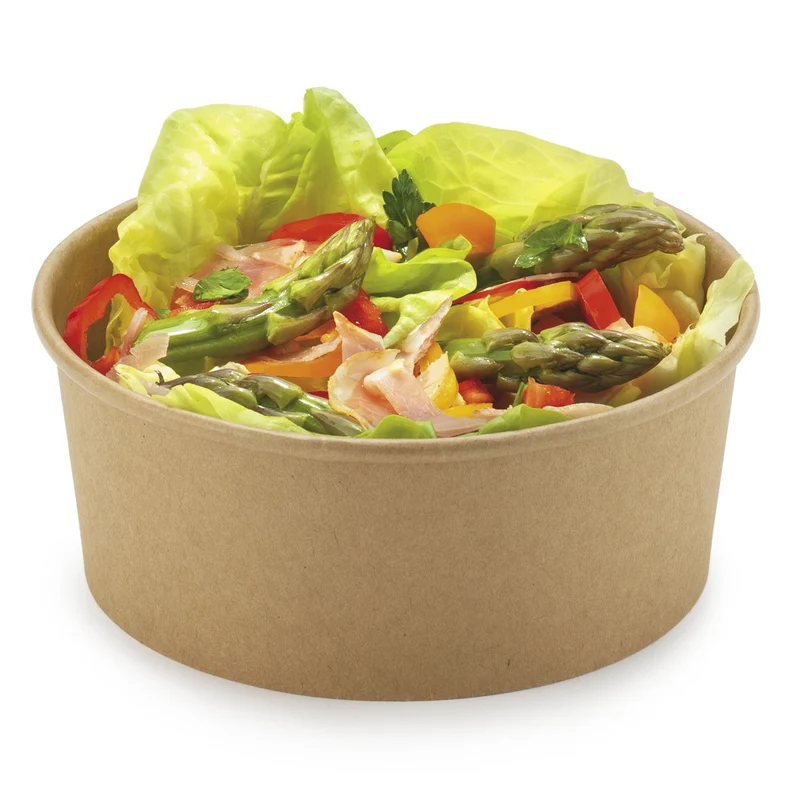 Polyethylene and Kraft Paper Bowl / Tub - 15 x 15 x 6 cm