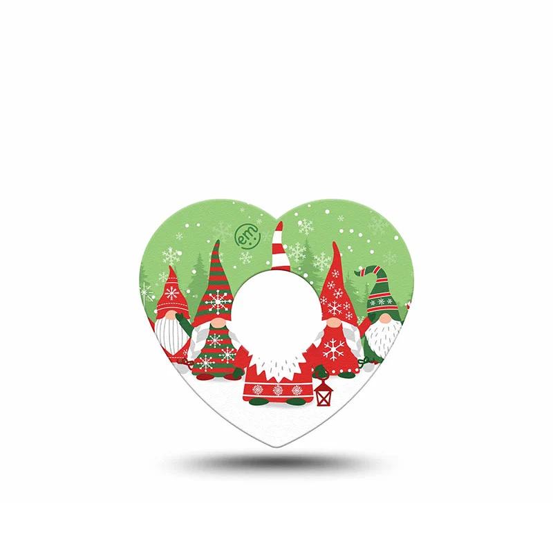 Patchs adhésifs ExpressionMed Freestyle Libre 3 : Coeur de gnomes de Noël