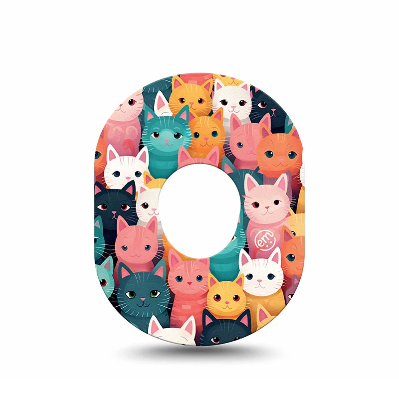 Patchs Adhésifs Dexcom G7 ExpressionMed : Chats arc-en-ciel