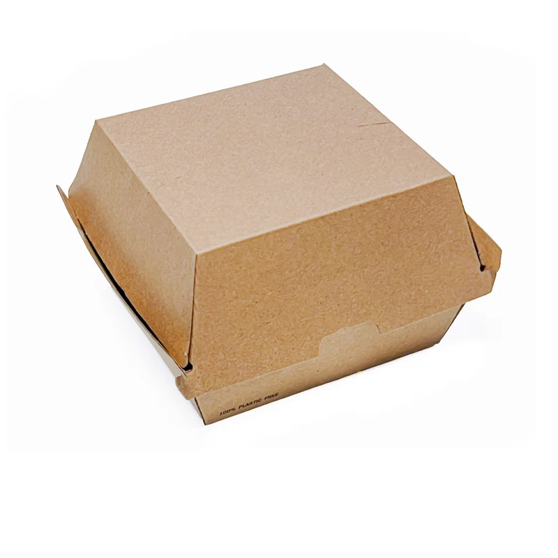 Paper / Kraft Clamshell - 105 x 102 x 85 mm