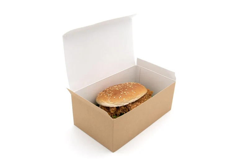 Paperboard Clamshell - 17.8 x 10.6 x 7 cm