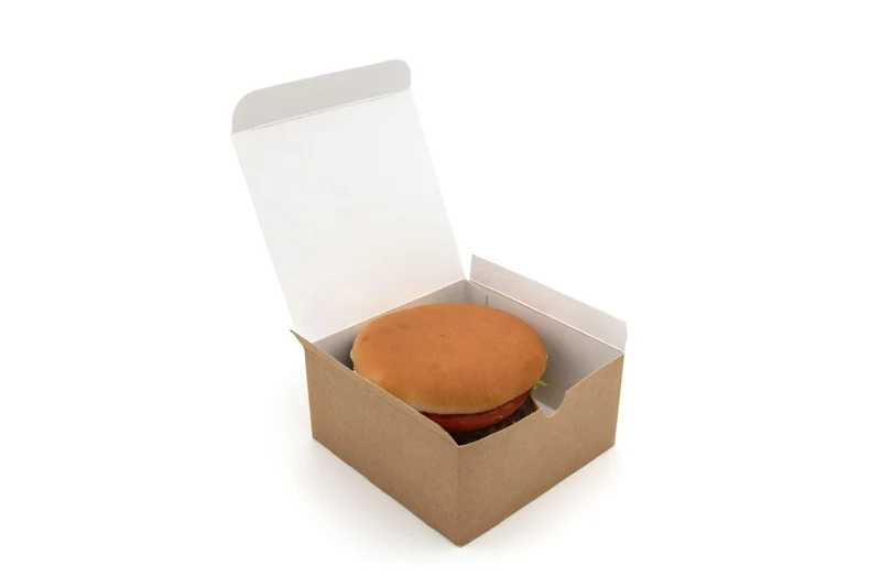 Paperboard Clamshell - 10.8 x 10.8 x 5.4 cm