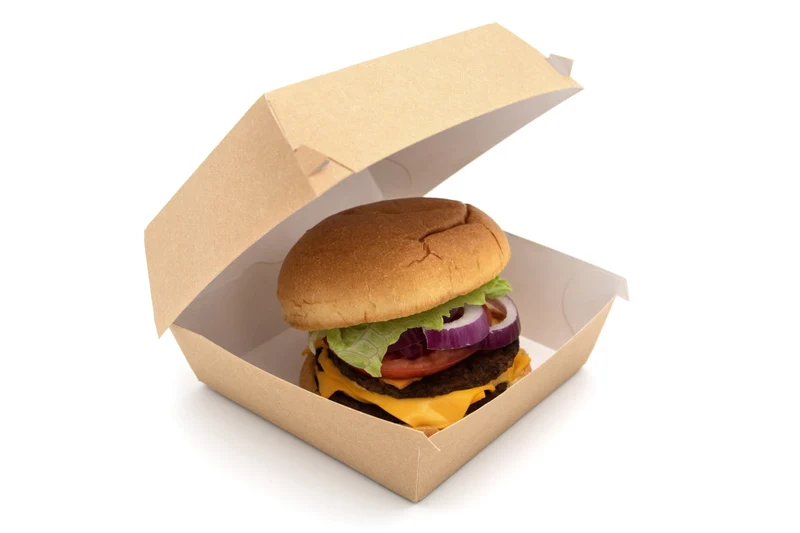 Paperboard Clamshell - 13.2 x 13.5 x 7.5 cm