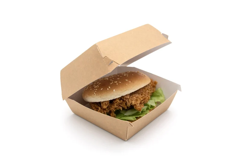 Paperboard Clamshell - 10.6 x 10.6 x 7 cm