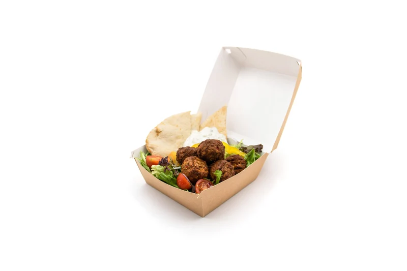 Paperboard Clamshell - 13 x 13 x 10 cm