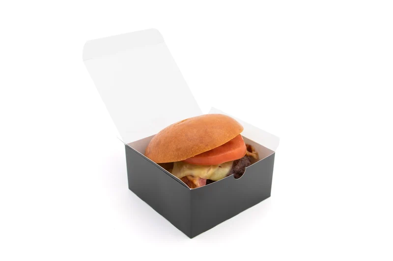 Paperboard Clamshell - 10.8 x 10.8 x 5.4 cm