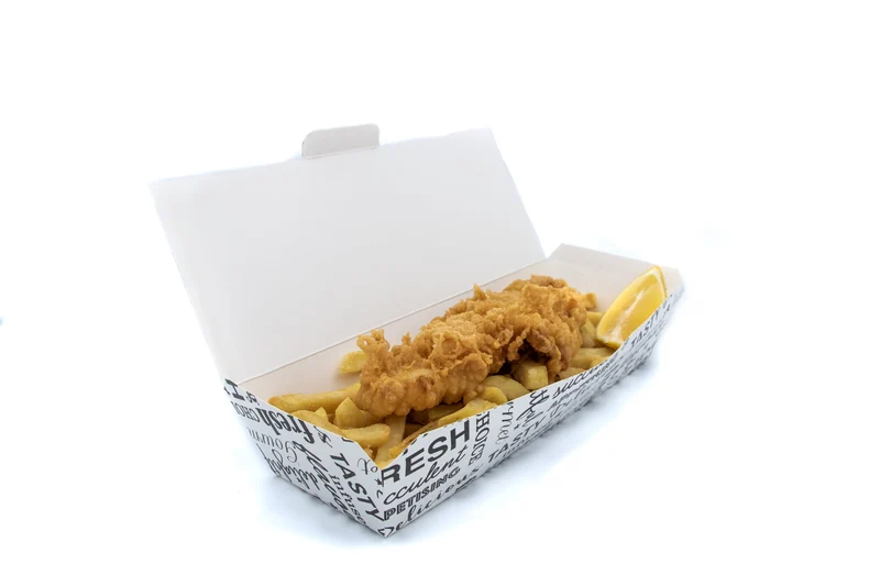 Paperboard Clamshell - 33.5 / 30 x 13 / 9.5 x 6 cm
