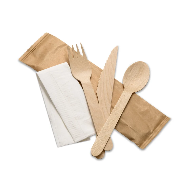 Birchwood & Paper Cutlery set