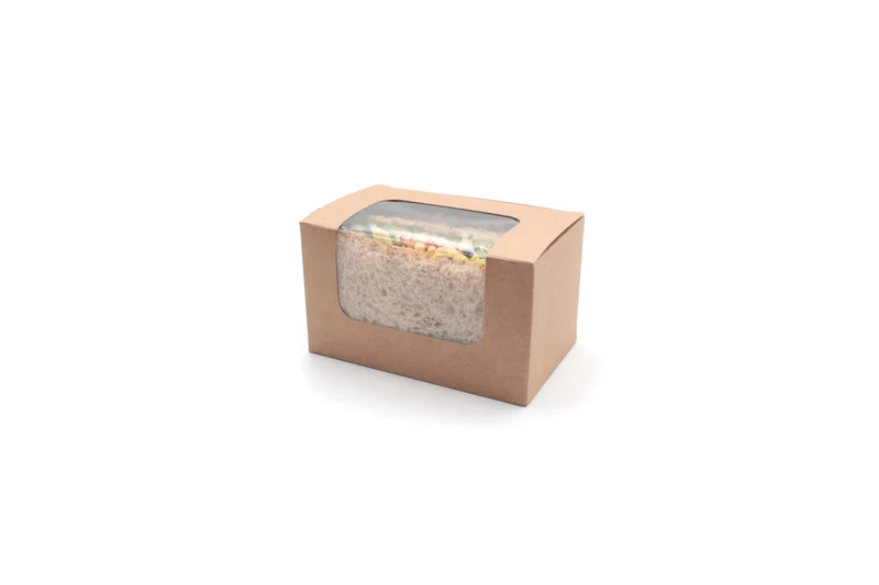 Paperboard Clamshell - 12.7 x 7.9 x 7.4 cm