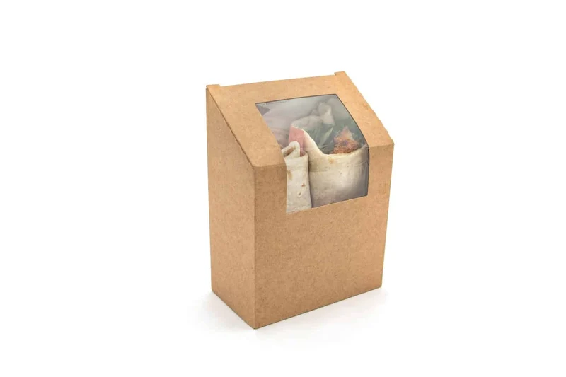 Paperboard Clamshell - 10 x 5.5 x 10 / 13.5 cm