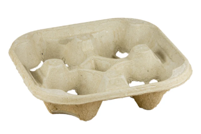 Moulded Pulp Tray - 21.2 x 21.2 x 4.5 cm
