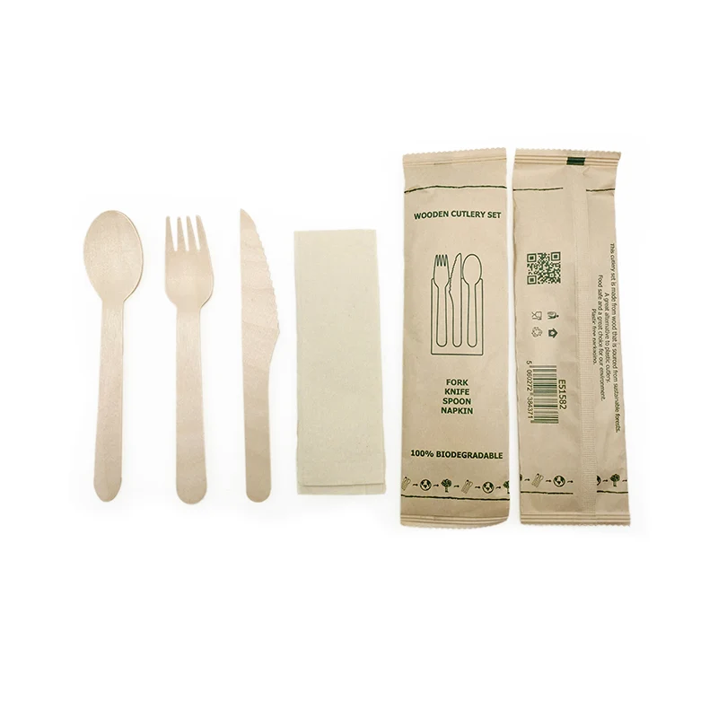Wood Cutlery set - 160 mm