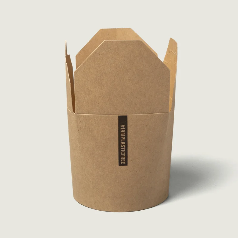 Kraft Paper Clamshell - 9 x 10 x 9.5 cm