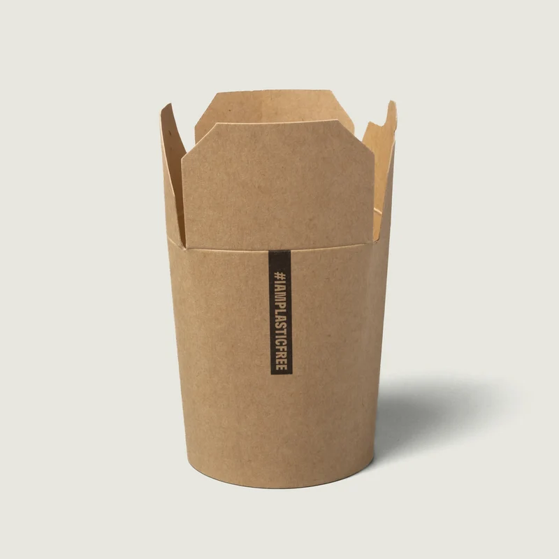 Kraft Paper Clamshell - 7.7 x 8.2 x 9.5 cm