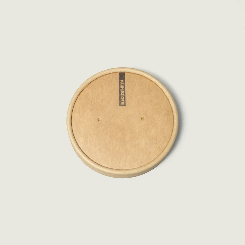 Kraft Paper Container Lid - 9.4 cm