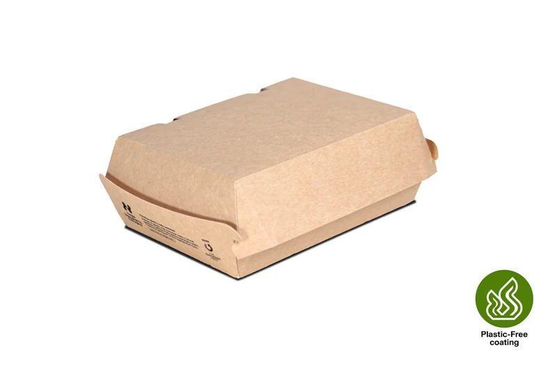 Paper (Seaweed Coating) Clamshell - 16.3 x 12.6 x 6.2 cm