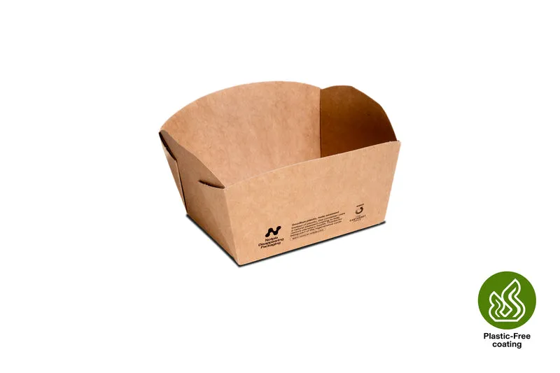 Paper (Seaweed Coating) Tray - 13.3 x 11.3 x 6.4 cm