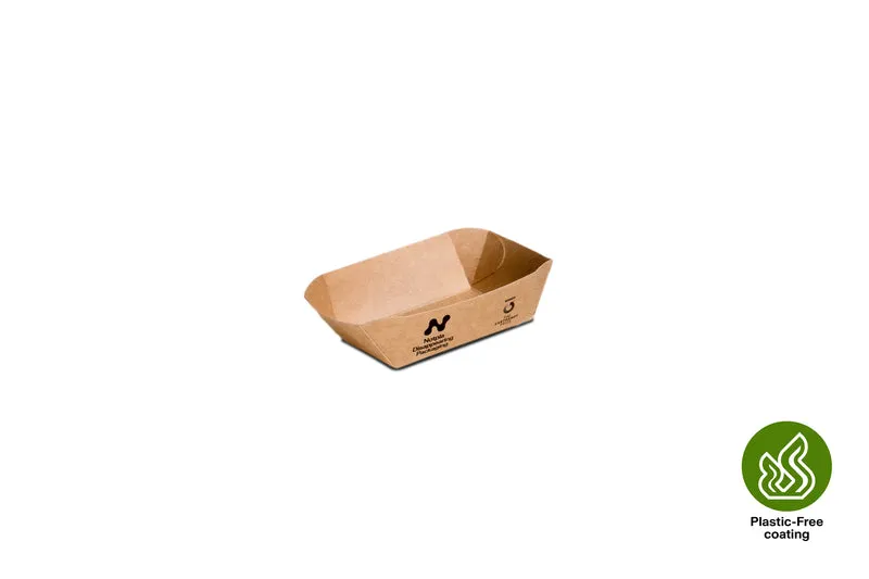 Paper (Seaweed Coating) Tray - 10.5 x 8.1 x 2.9 cm