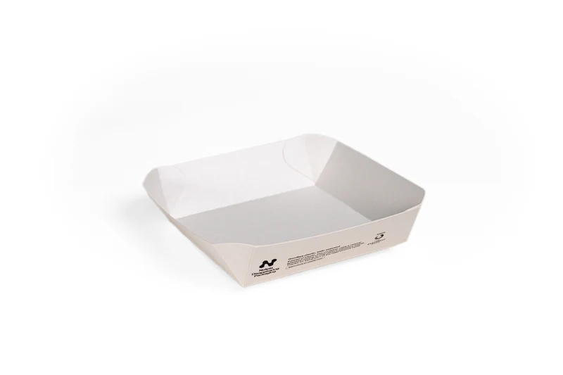 Paper (Seaweed Coating) Tray - 11.5 x 11.5 x 3.9 cm