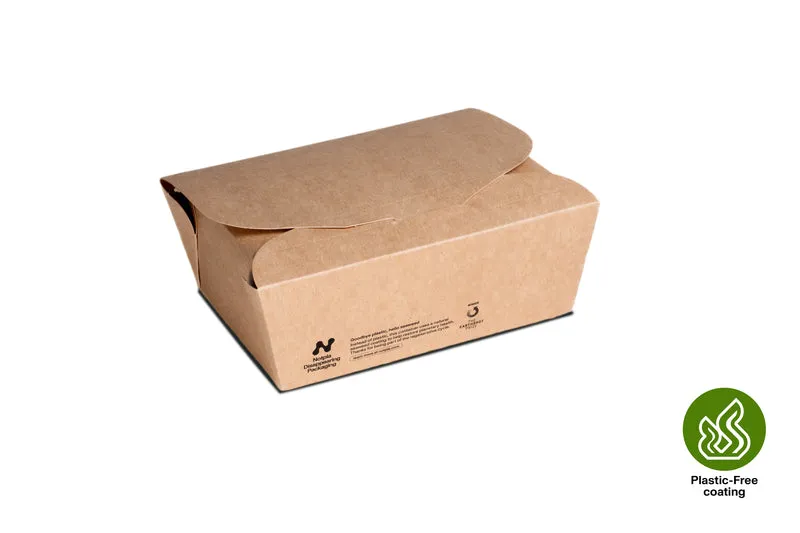 Paper (Seaweed Coating) Clamshell - 17.2 x 13.7 x 6.2 cm