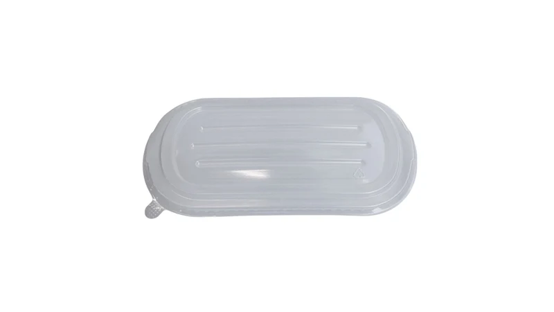 Recyclable Plastic / Container Lid - 23.6 x 13.7 x 1.3 cm