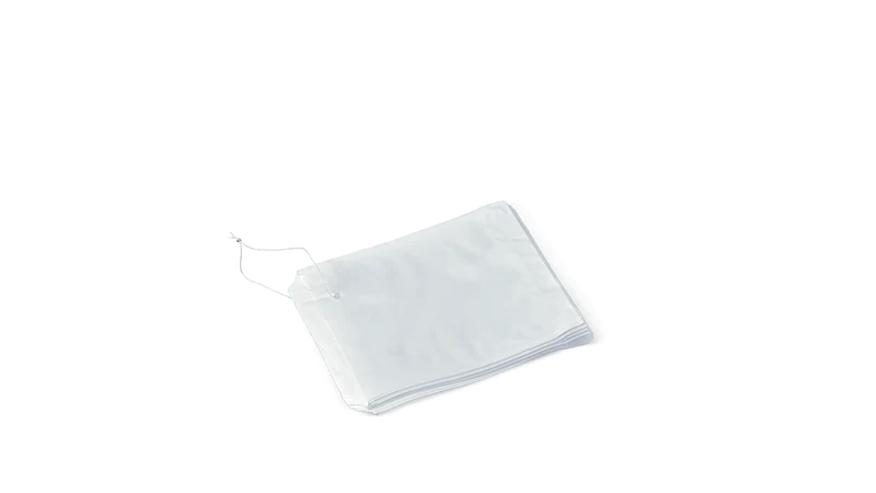 Strung White Plastic Bag Large