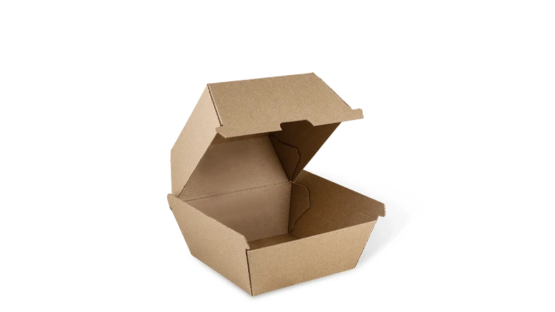 Paper / Kraft Clamshell - 110 x 110 x 105 cm