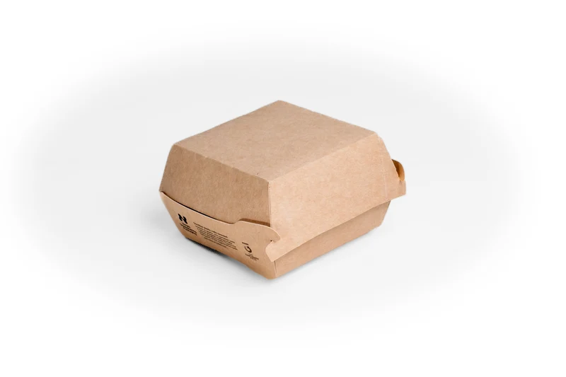 Notpla Burger Box Clamshell 5"