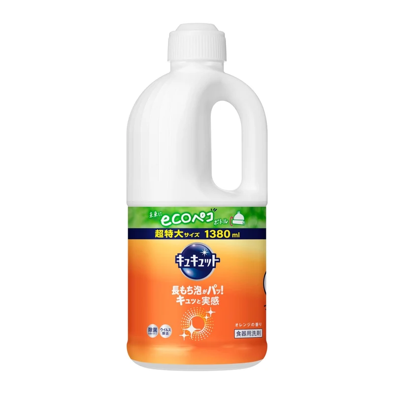 CuCute Orange Scent Dishwashing Detergent Refill 1380ml
