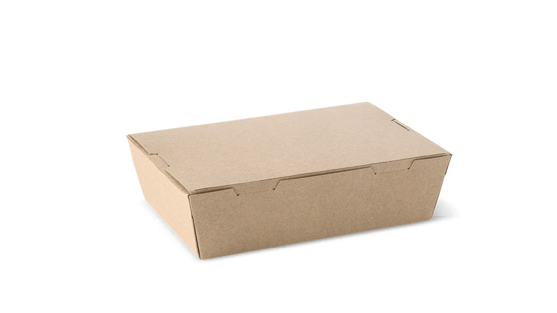 Paper / Kraft Clamshell - 195 x 140 x 65 mm