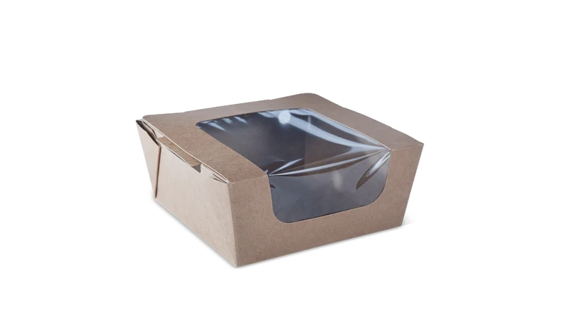 Paperboard Clamshell - 125 x 125 x 60 mm