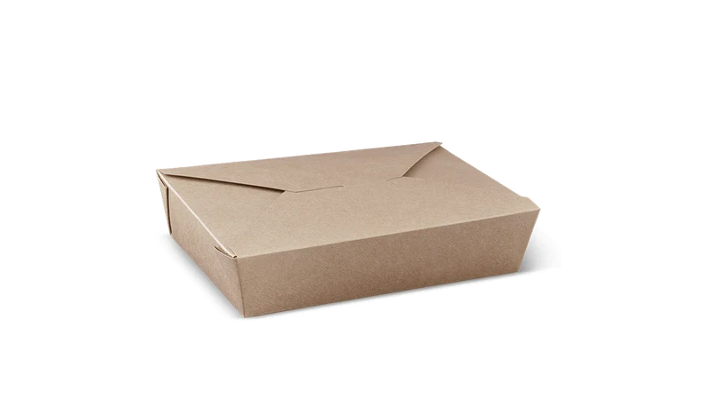 Paper / Kraft Clamshell - 197 x 139 x 48 mm