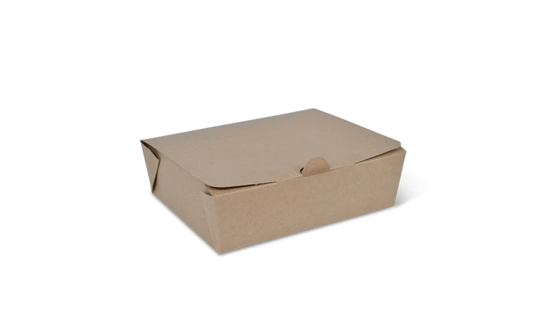 Paper / Kraft Clamshell - 142 x 111 x 49 mm