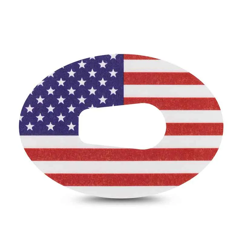 Bandes Dexcom G6 ExpressionMed : drapeau américain