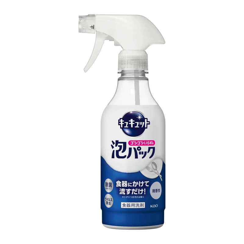 Kyukyutto Foaming Dish Soap Mild Scent 430ml Bottle