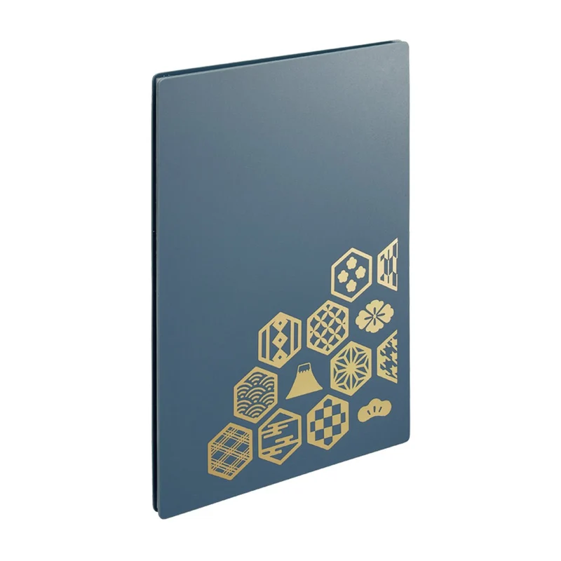 LIHIT LAB Goshuin Book Kakio Ki Indigo Gray 22 Sheets Storage