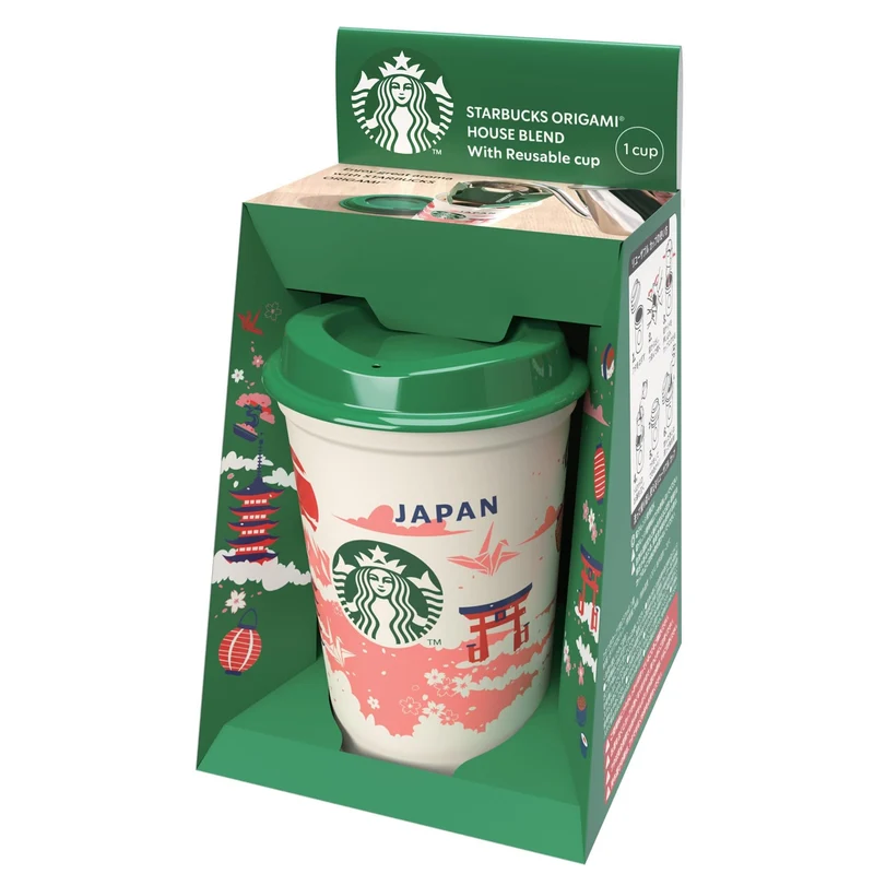 Starbucks Origami with Reusable Cup Japan Exclusive House Blend Coffee