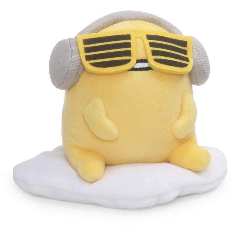 GUND Sanrio Gudetama Egg Plush with Sunglasses Yellow 5 Inch