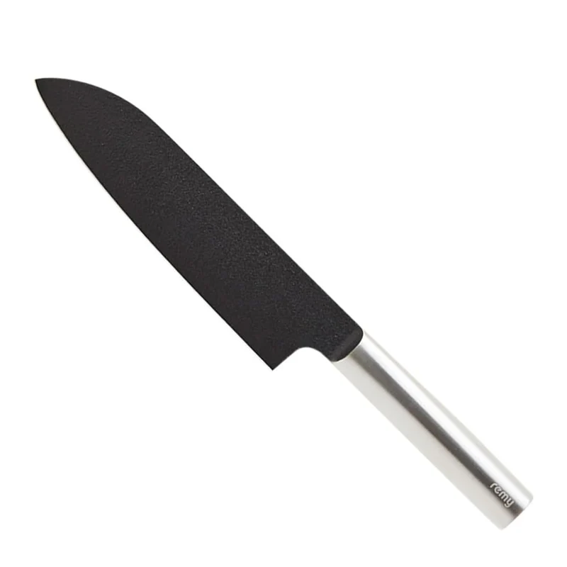 remy Black Santoku Knife 180mm stainless steel