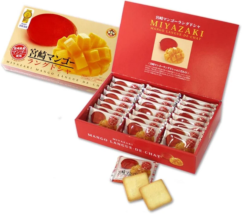 Miyazaki Mango Langue de Chat Cookies 24 pcs