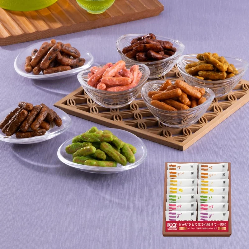 Asahi Seika Karinto Sweets Gift Hikari (7 varieties 14 bags)