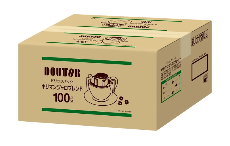 Doutor Coffee Drip Pack Kilimanjaro Blend 100 Cups