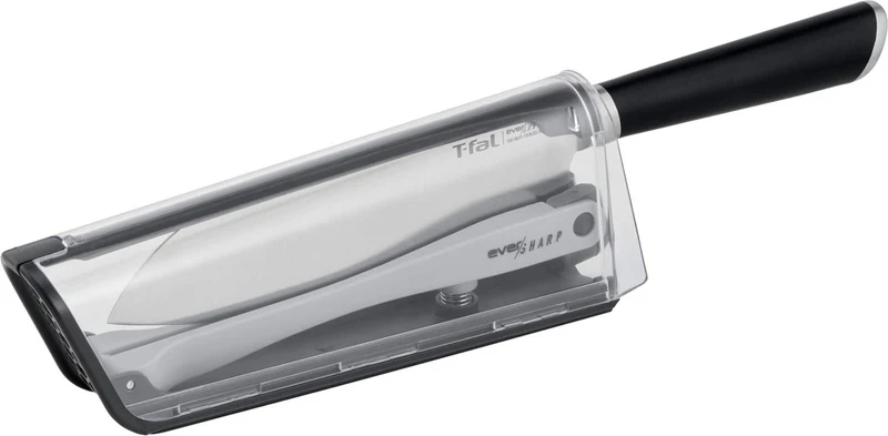 T-fal EverSharp Knife Sharpener with Ceramic Whetstone Locking System K255S2